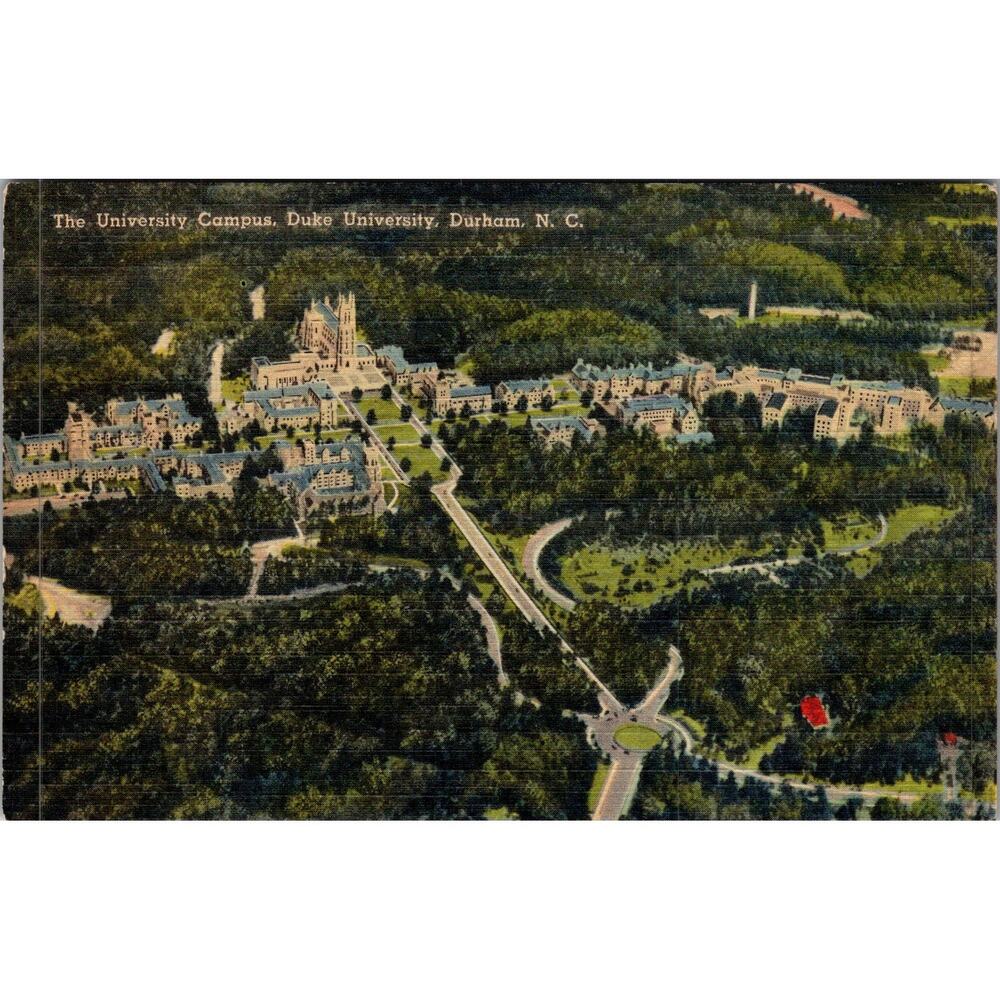 The University Campus Duke University Durham NC Vintage Postcard SP17-23